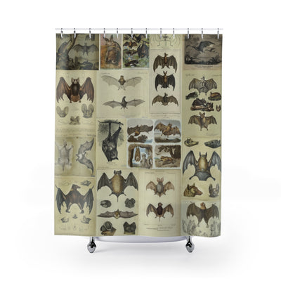 Bat Print Shower Curtain